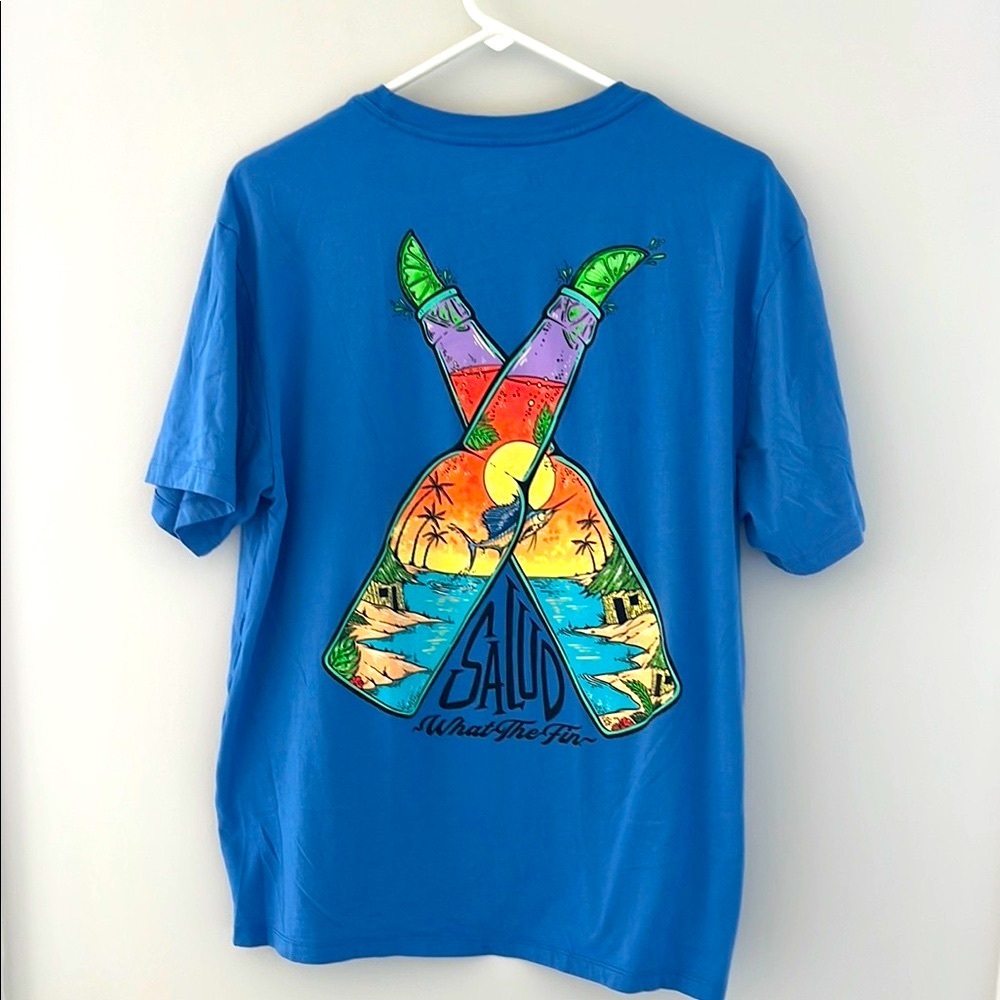 Men’s NWOT Blue Graphic T-Shirt size L